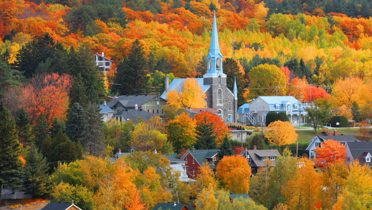 Eglise à Grandes-Piles à Québec, Canada