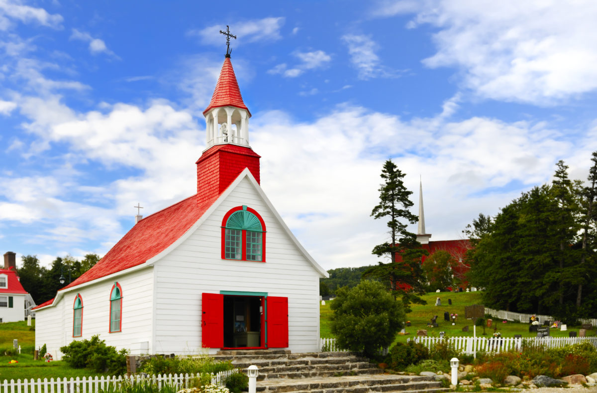 Ancienne église de Tadoussac du 18e, Québec, Canada