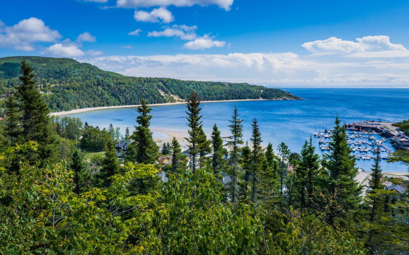 Baie de Tadoussac à Québec, voyage au Canada