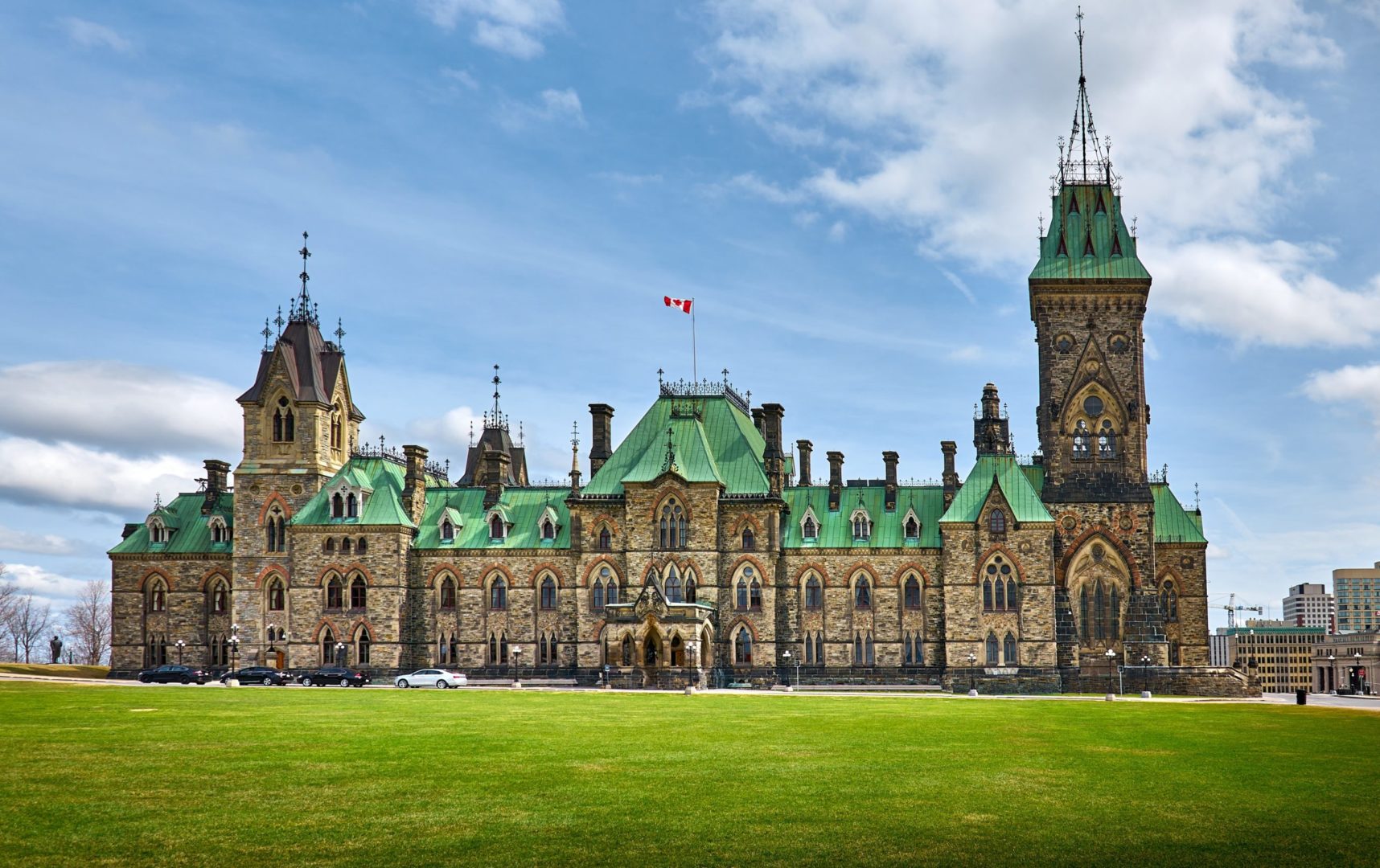 Bâtiment du Parlement canadien à la Colline du Parlement à Ottawa, Ontario, Canada