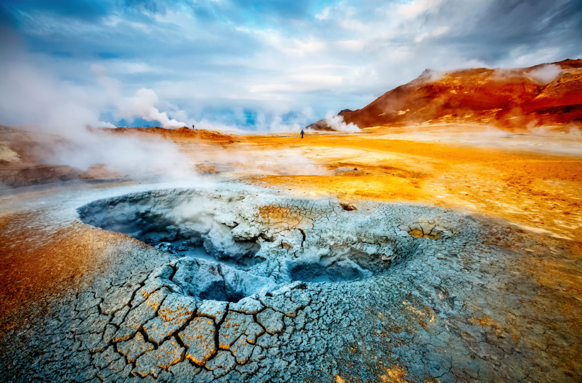 Zone géothermique de Hverir, lac Myvatn, Islande