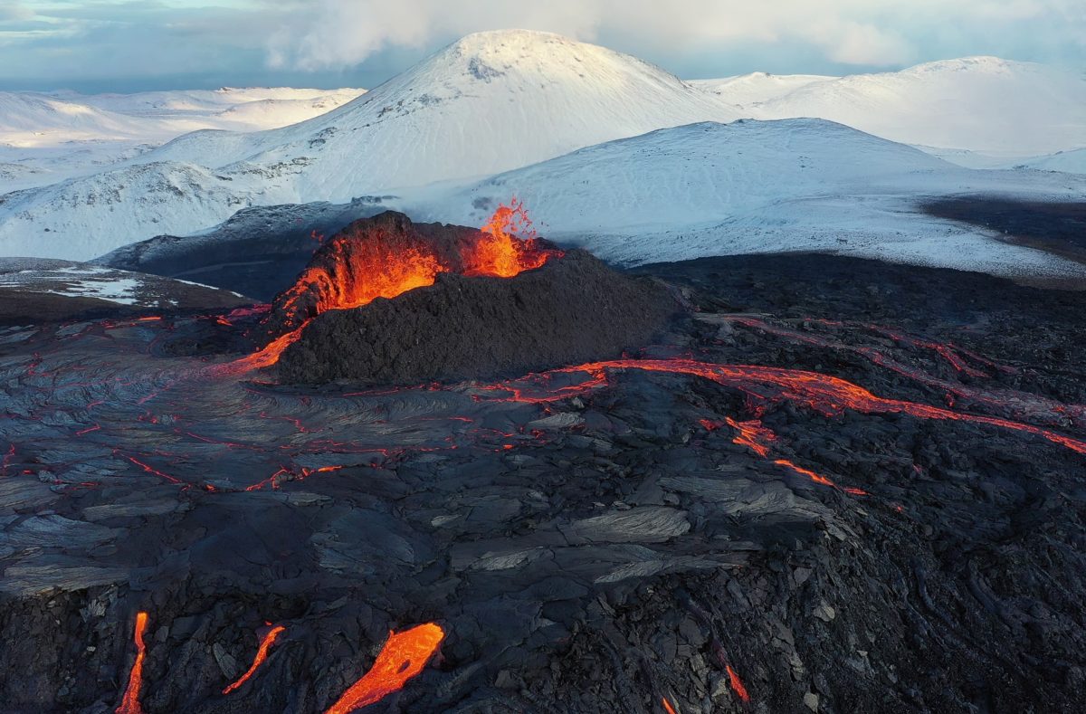Volcan Mont Fagradalsfjall Péninsule Reykjanes Islande