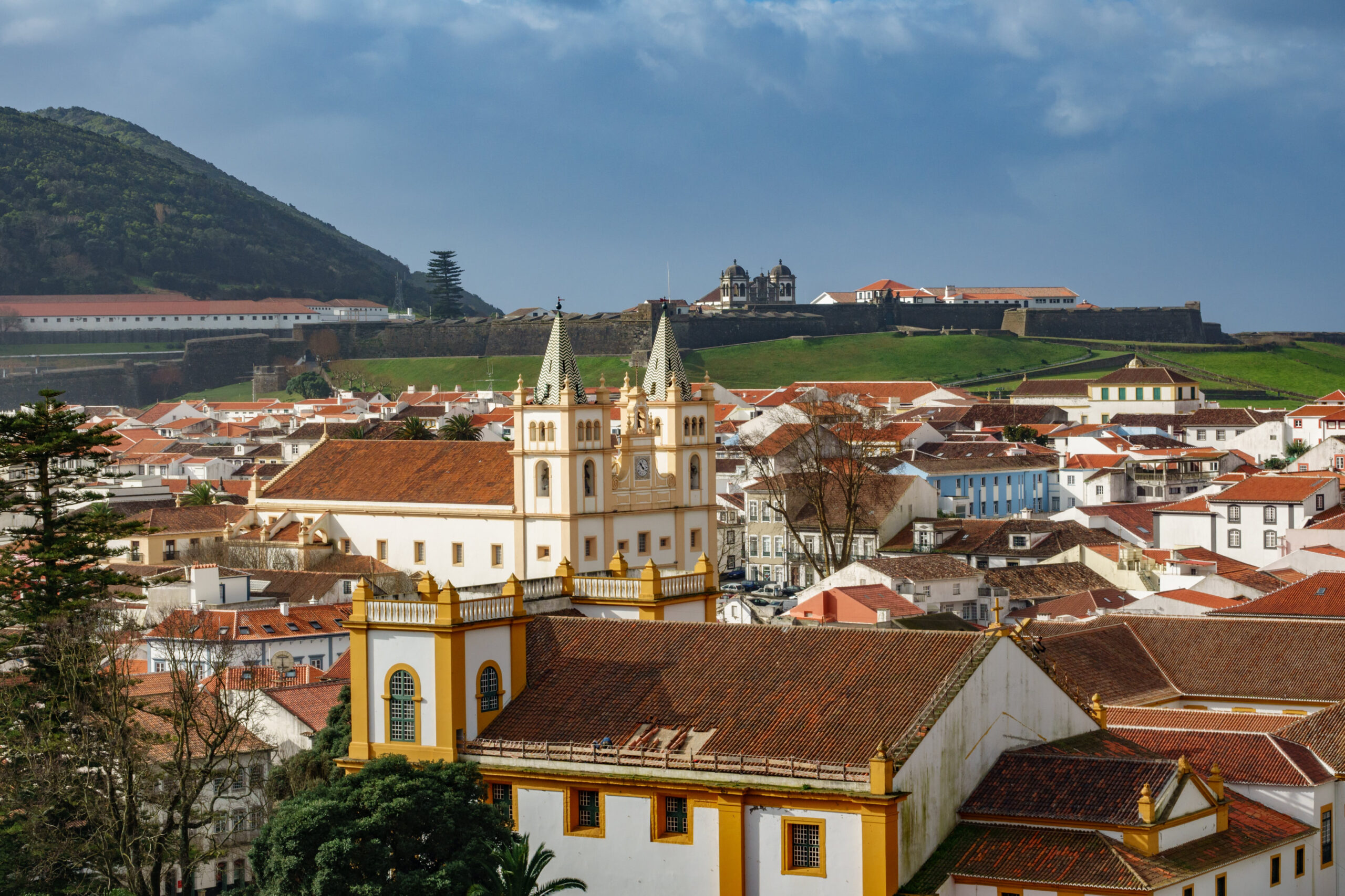 Angra do Heroismo roofs in Azores islands - TCS Voyages