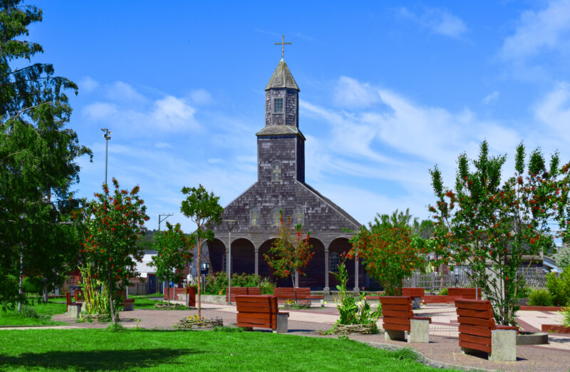 Ancienne église d'Achao à Chiloé, Chili