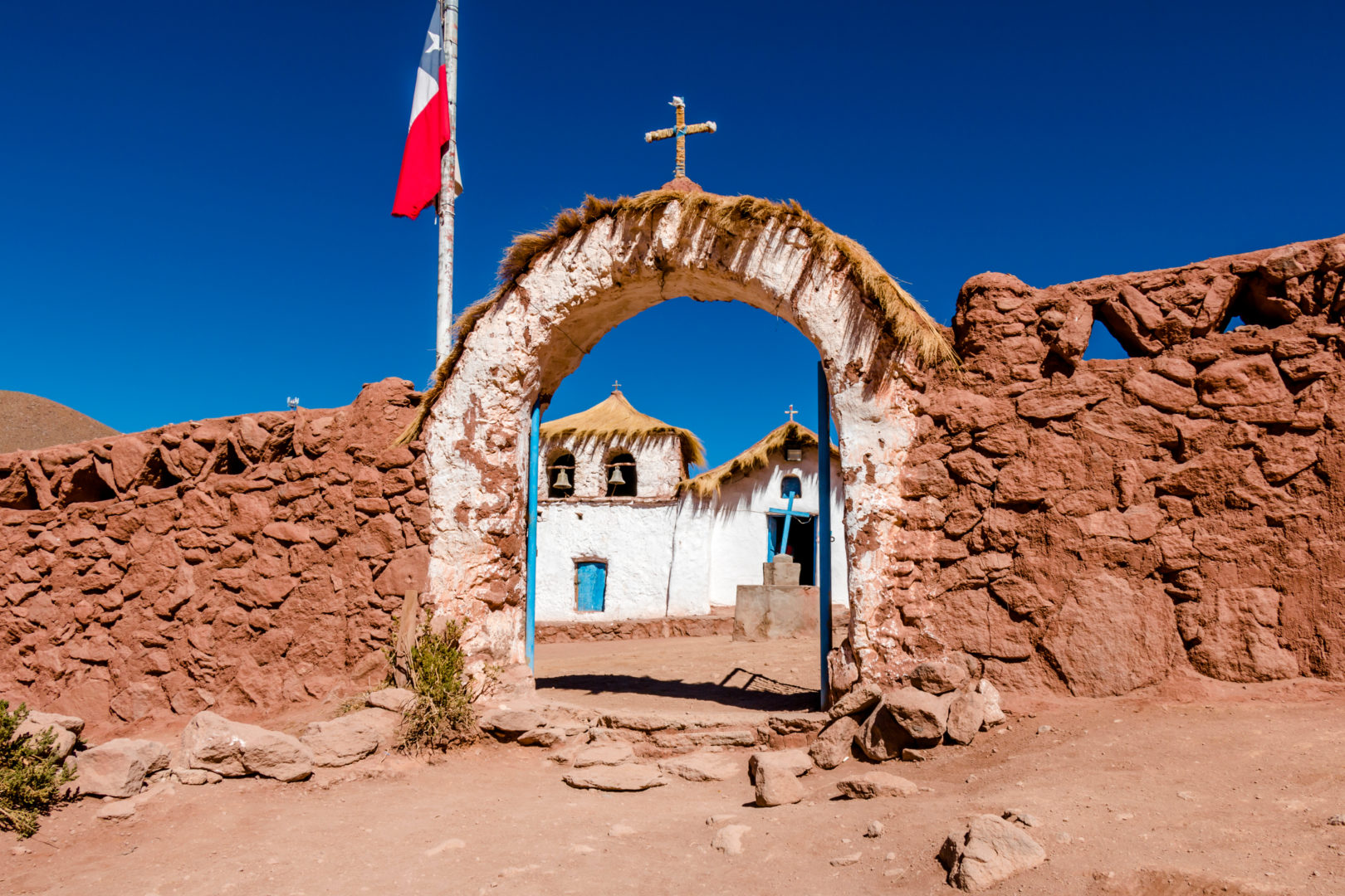village de Machuca au cœur de la cordillère des Andes