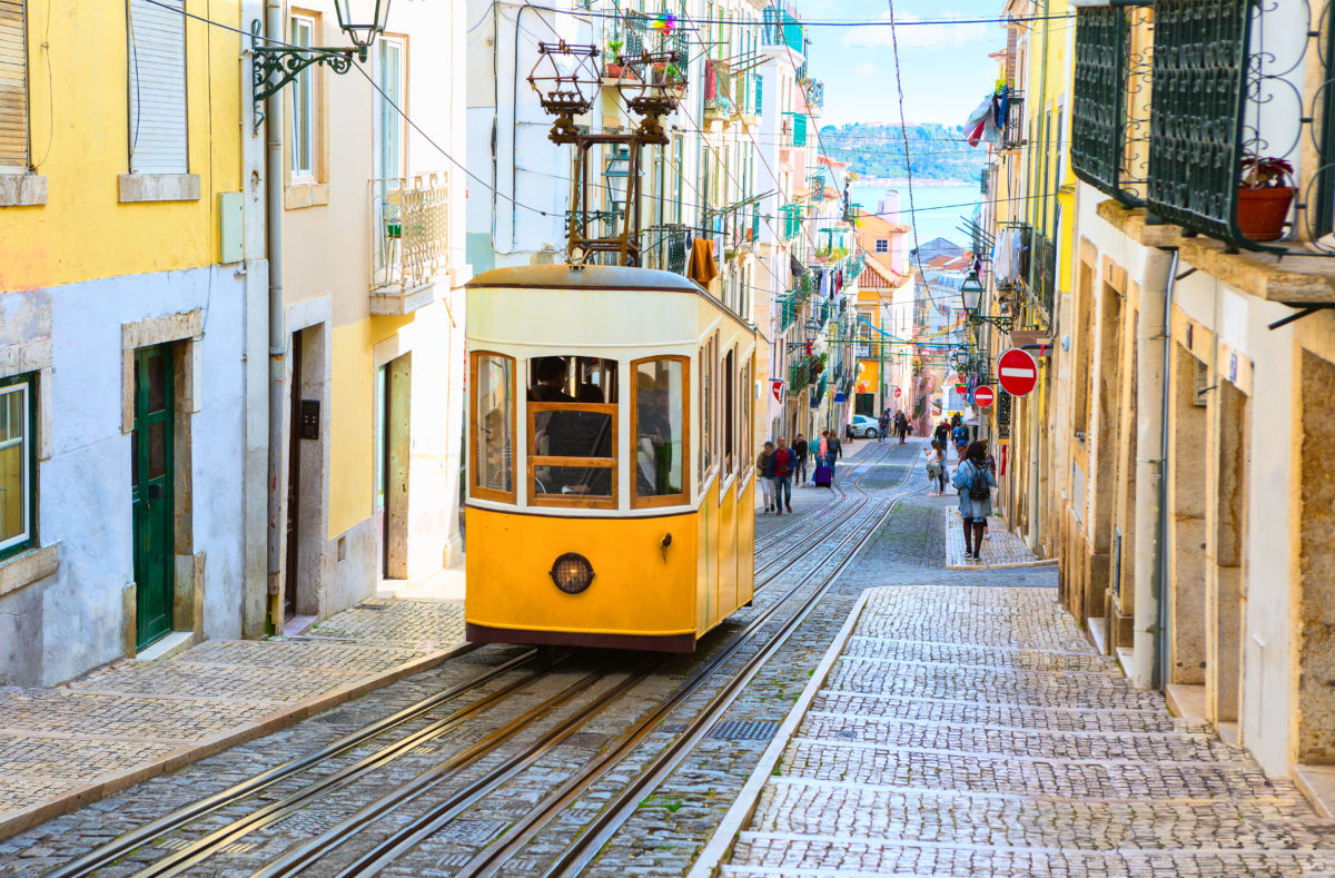 Tramway de Bica, Lisbonne, Portugal