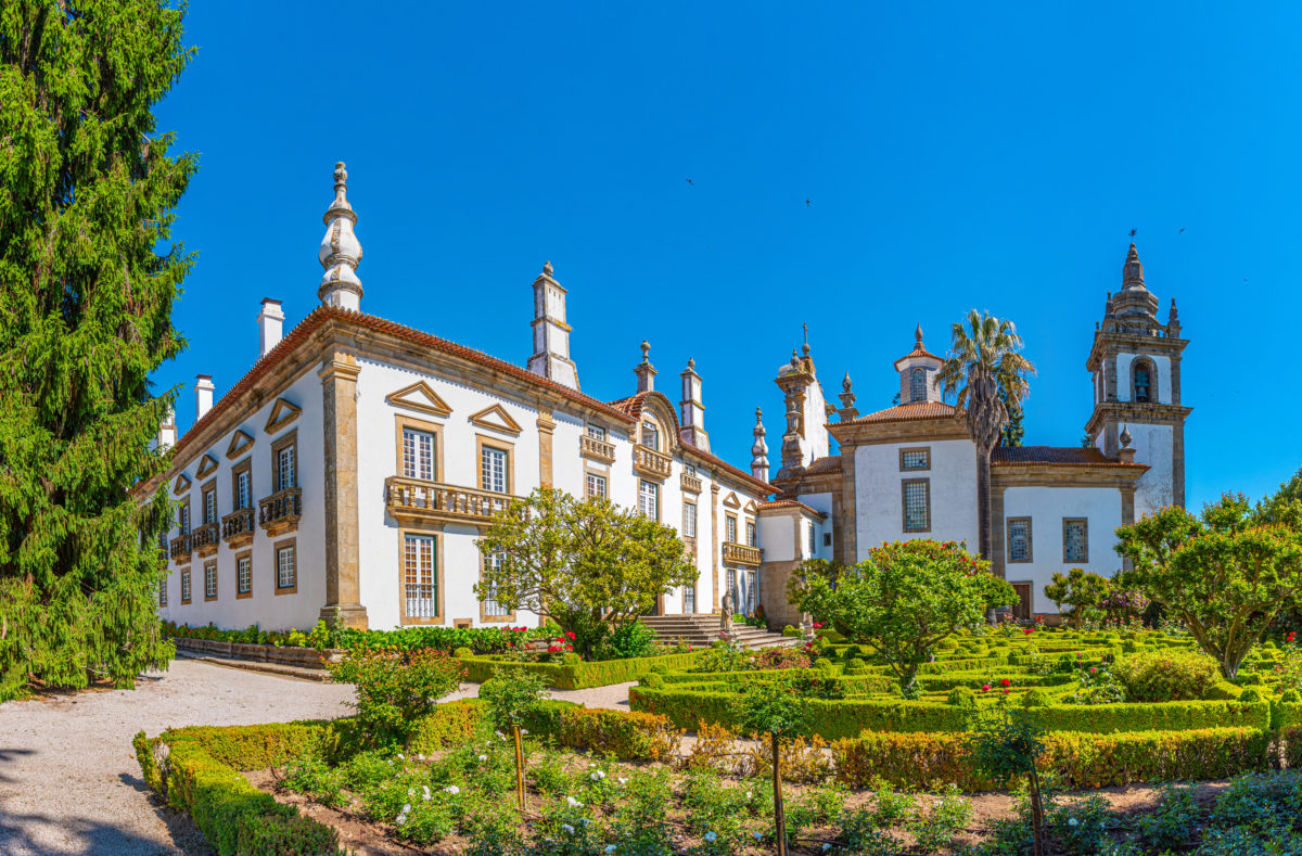 Jardins et domaine de Casa de Mateus au Portugal