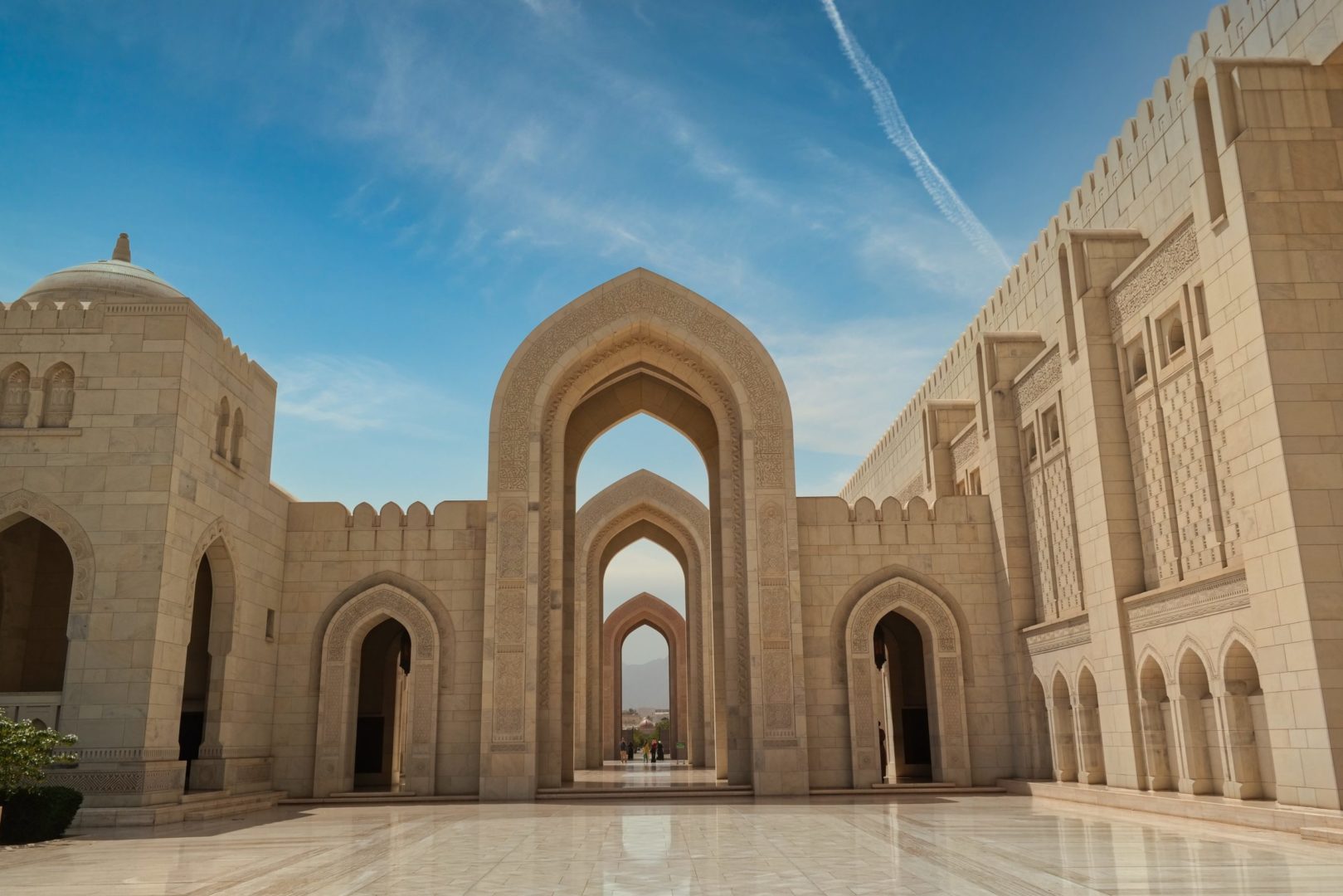 Grande Mosquée du Sultan Qaboos à Mascate, voyage à Oman