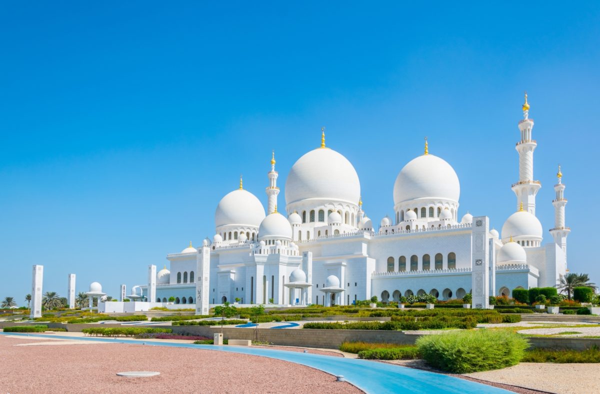 Grande mosquée Cheikh Zayed à Abu Dhabi, Émirats arabes unis