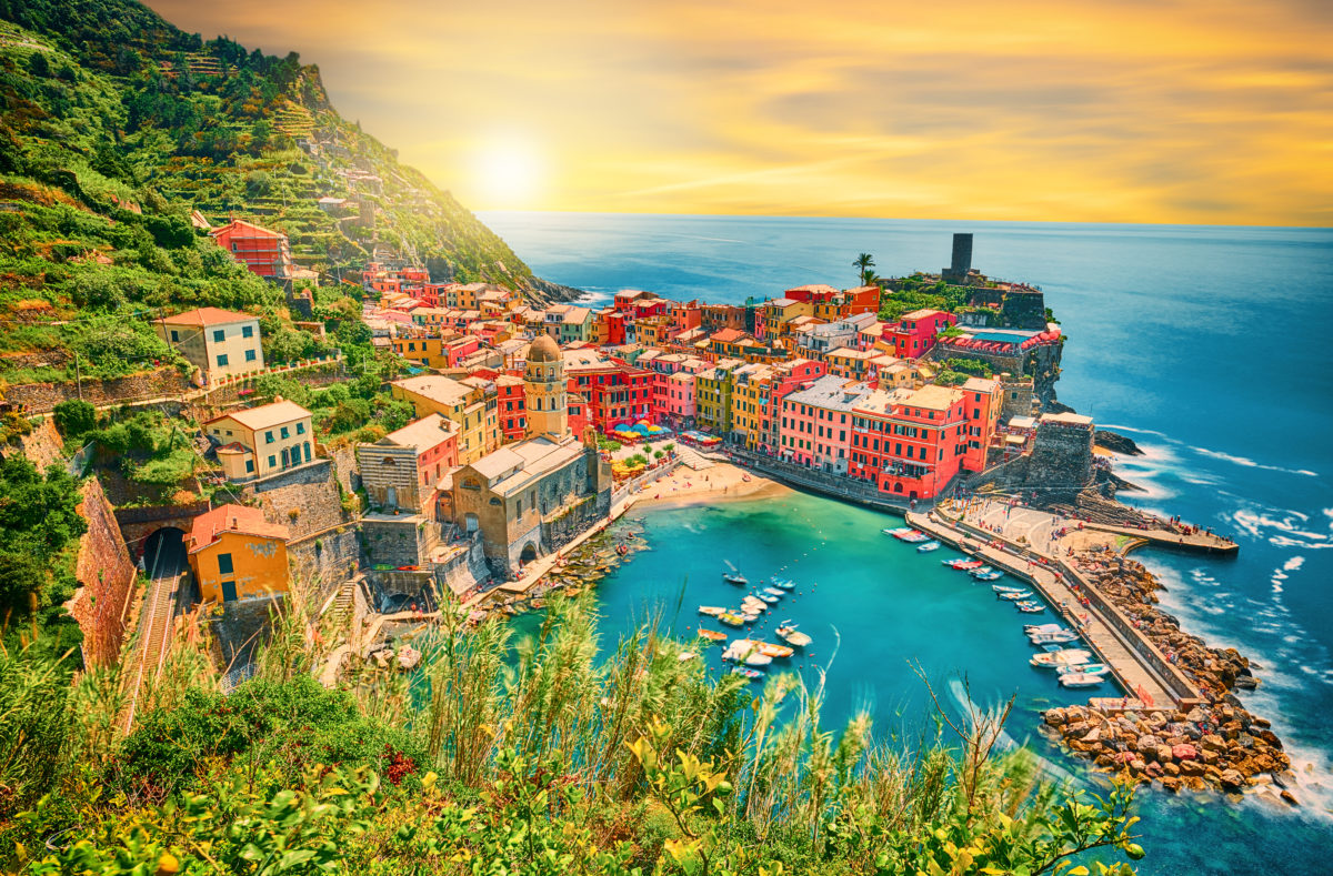 Vernazza, une des villes des Cinque Terre en Italie
