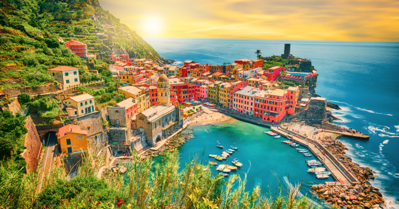 Vernazza, une des villes des Cinque Terre en Italie