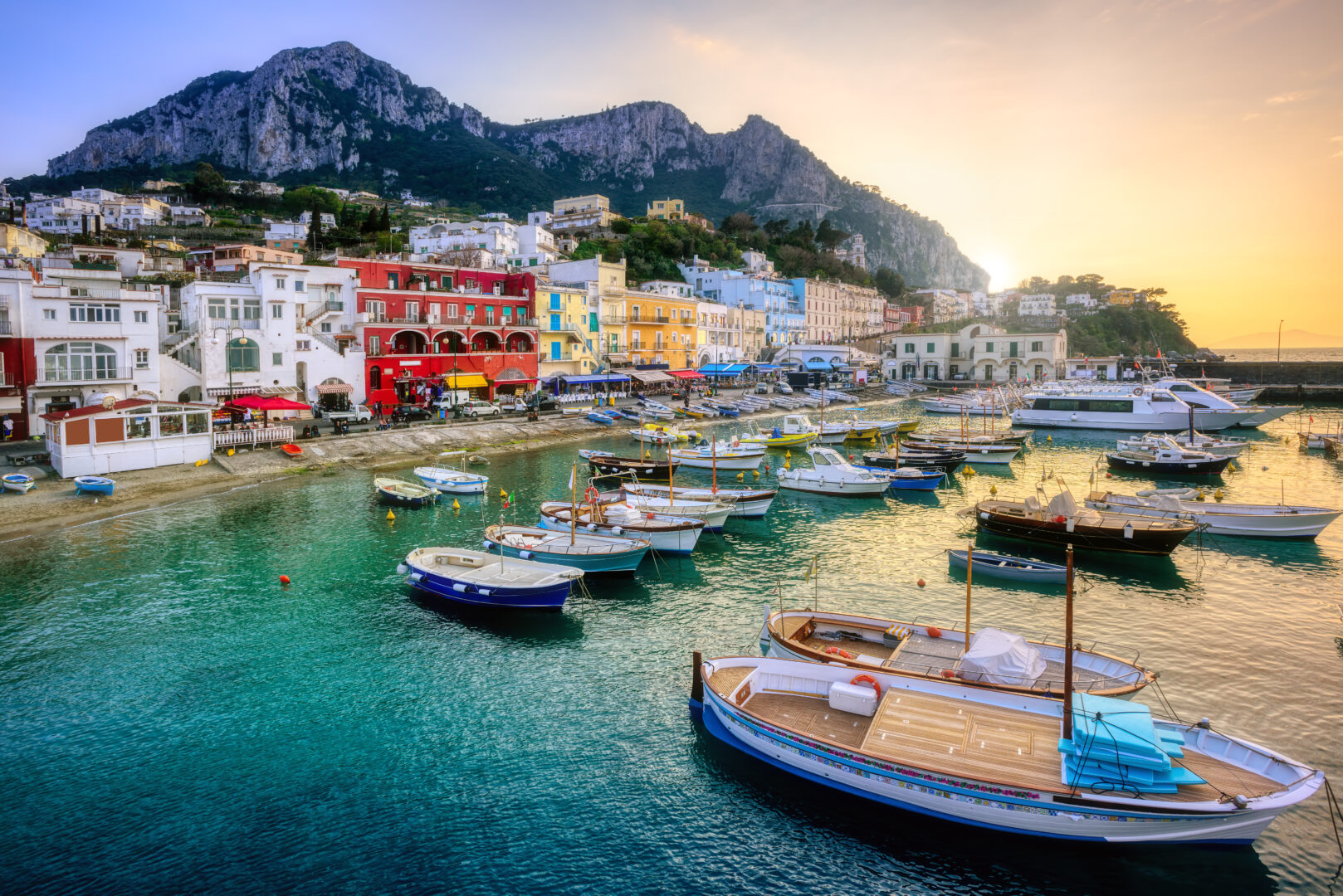 Visite de Capri et du Port de Marina Grande, Italie du Sud
