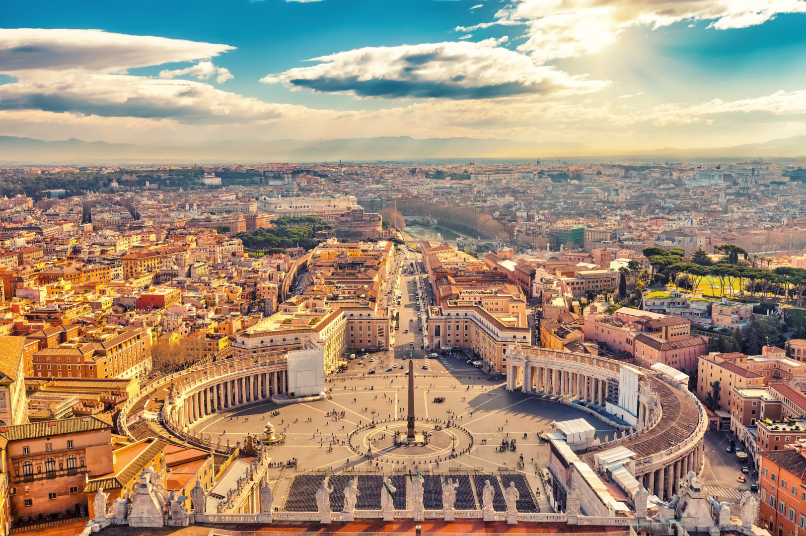 Place Saint-Pierre au Vatican, voyage à Rome