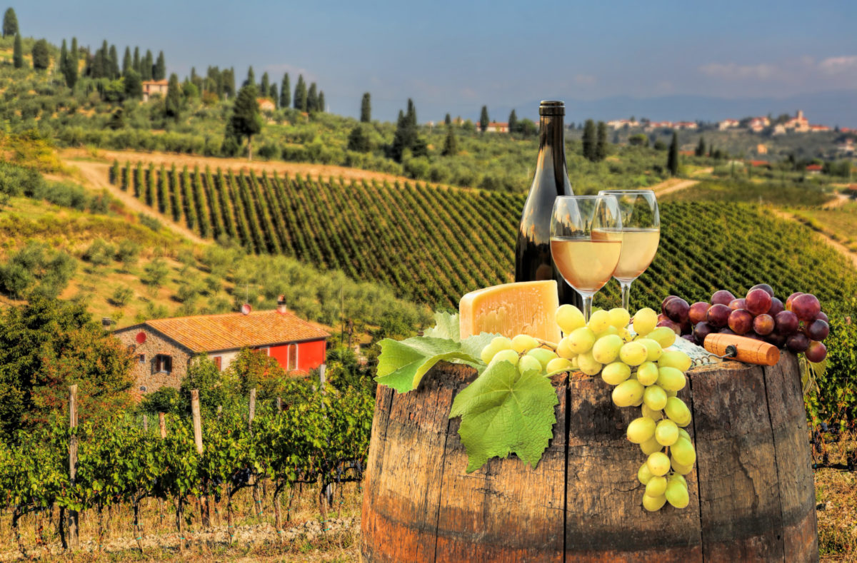 Dégustation de vin en Toscane
