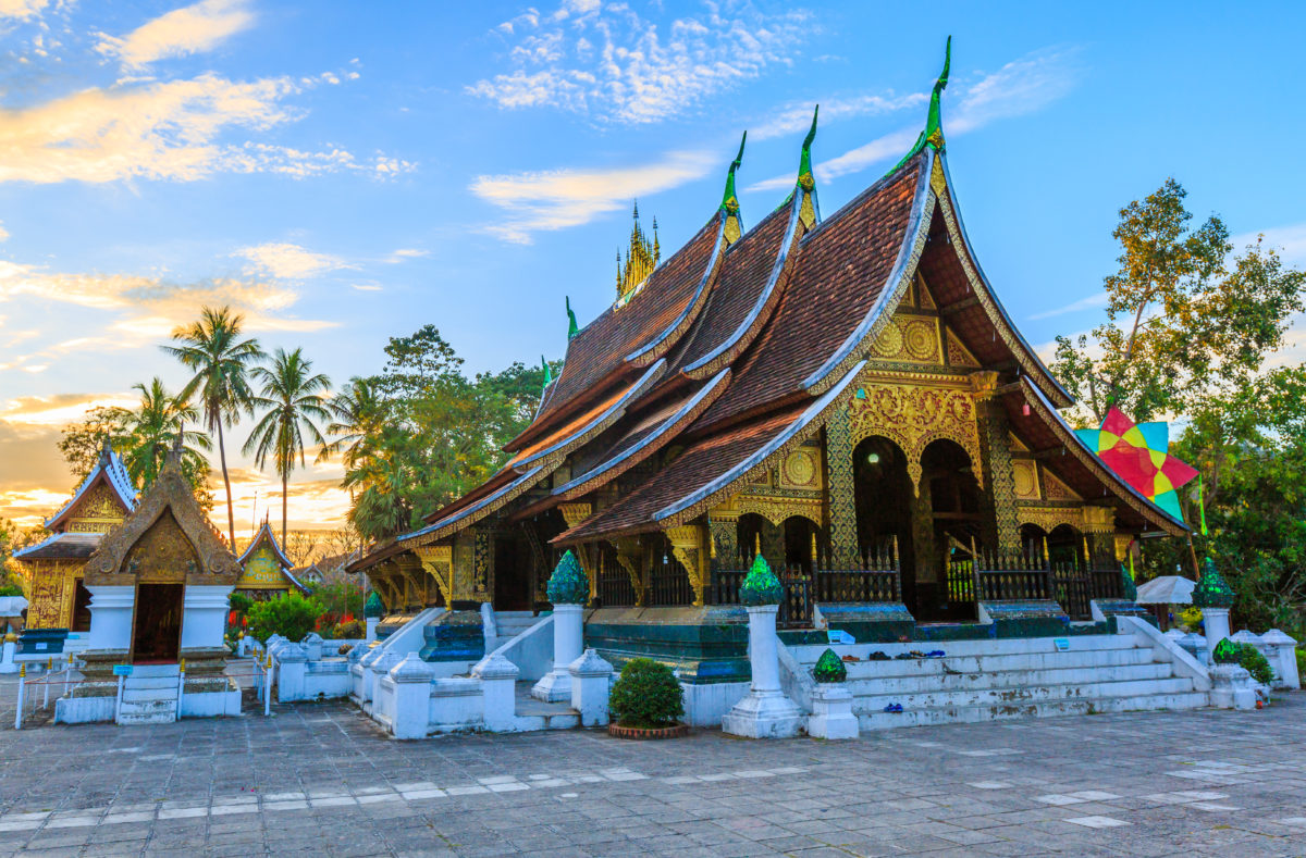 Temple Wat Xieng Thong à Luang Prabang, au Laos