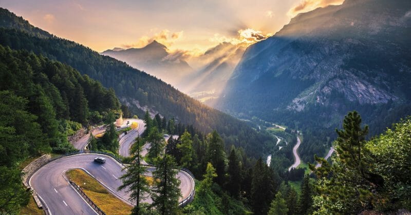 Col de Maloja route Suisse