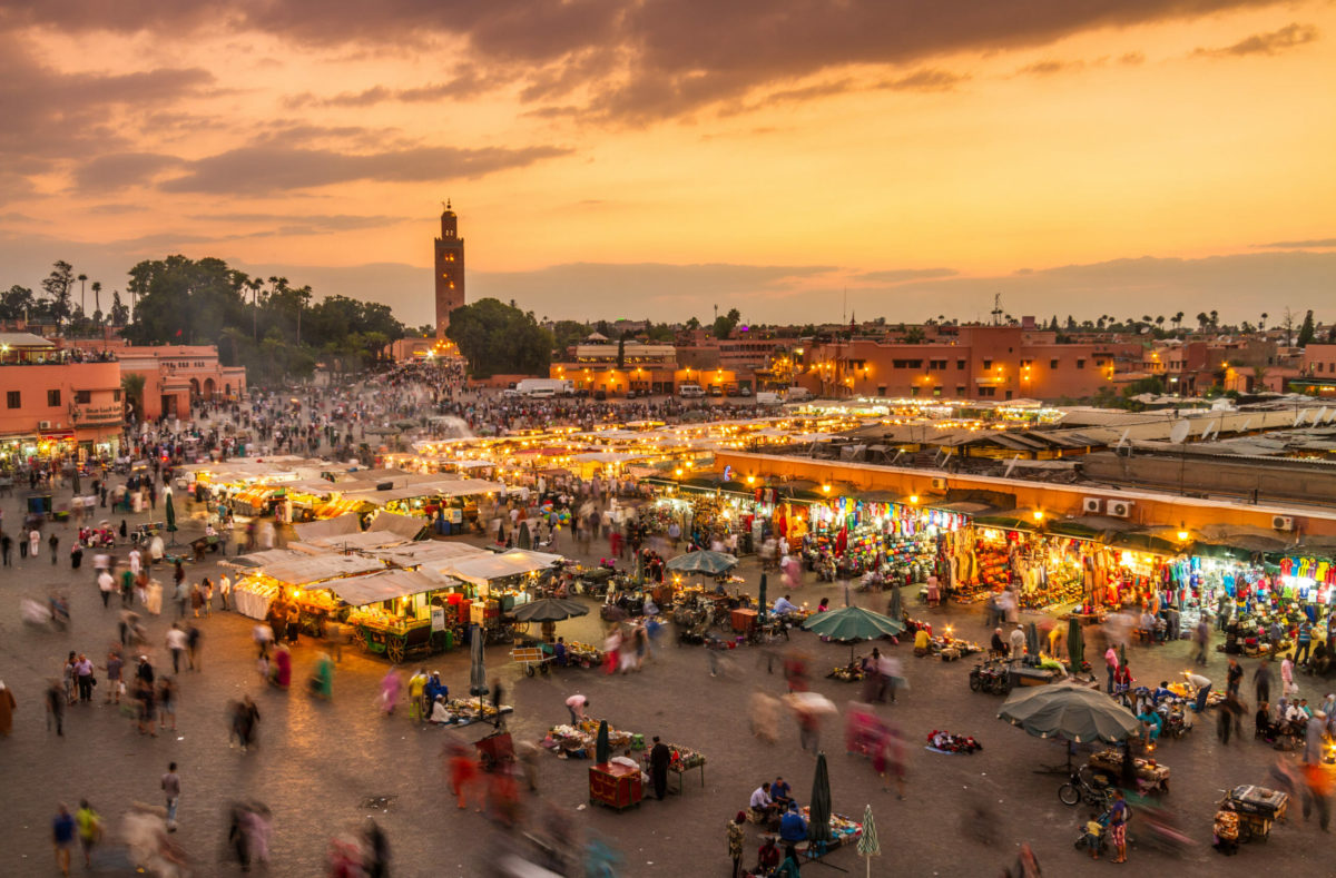 Voyage en groupe à Marrakech et visiter Place Jamaa el Fna