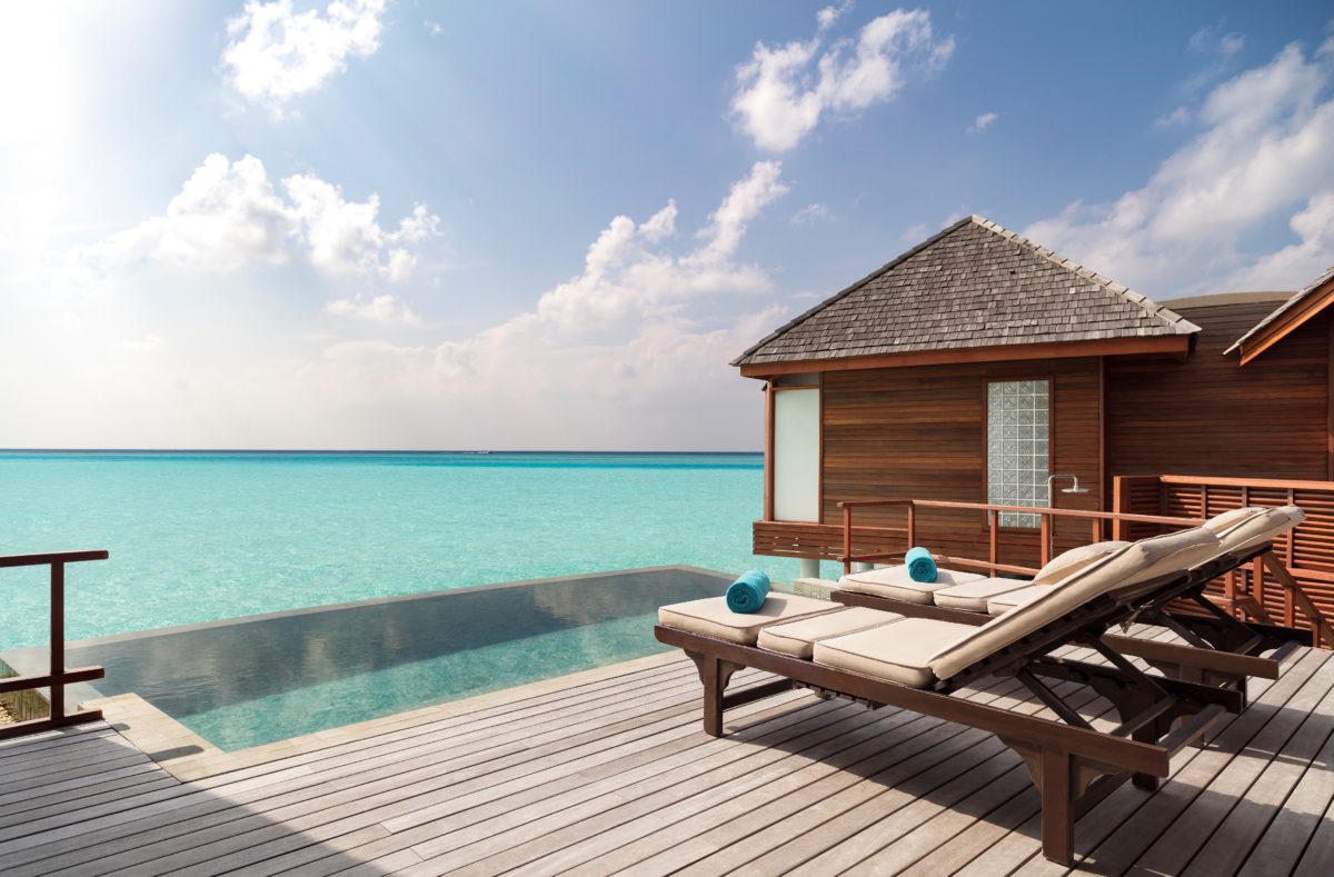 Terrasse pilotis Anantara Dhigu Maldives Resort