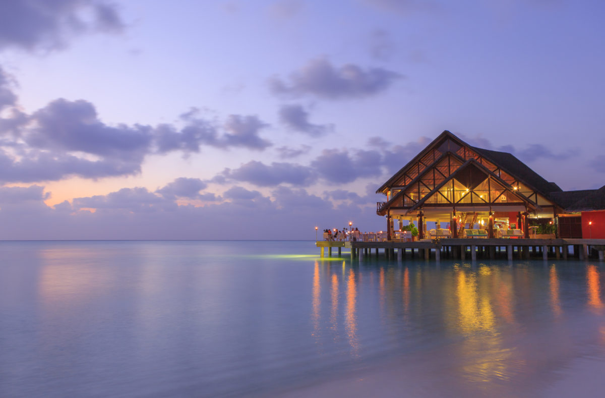 Coucher de soleil Anantara Dhigu Maldives Resort