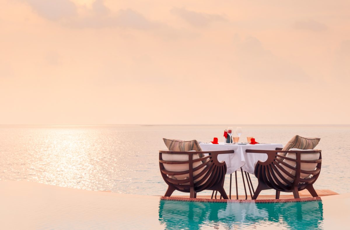 Dîner romantique privé au Jumeirah Maldives Olhahali Island