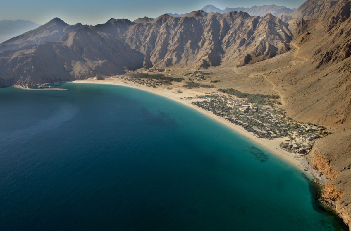 Vue sur la baie de Zighy Bay Péninsule de Musandam Oman