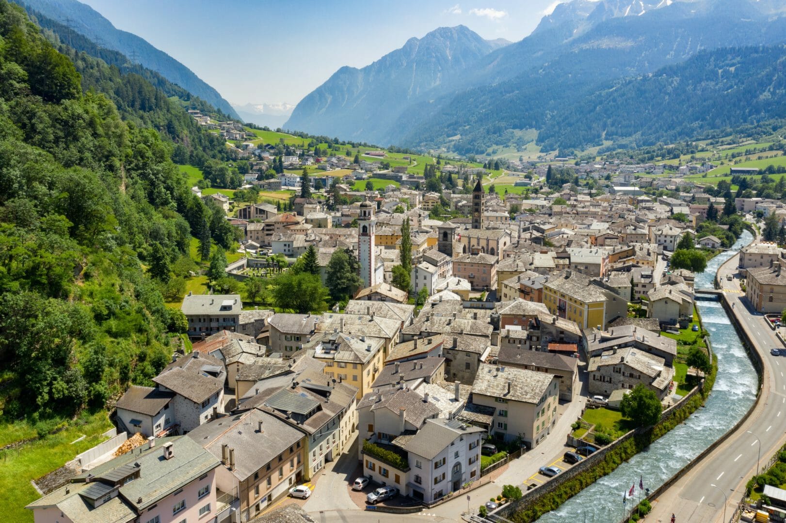 Bourg de Poschiavo aux Grisons