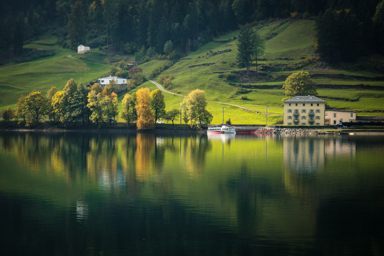 Lago di Poschiavo aux Grisons