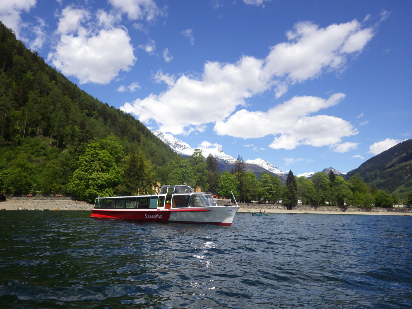 Croisière sur le Lago di Poschiavo à bord du Sassalbo