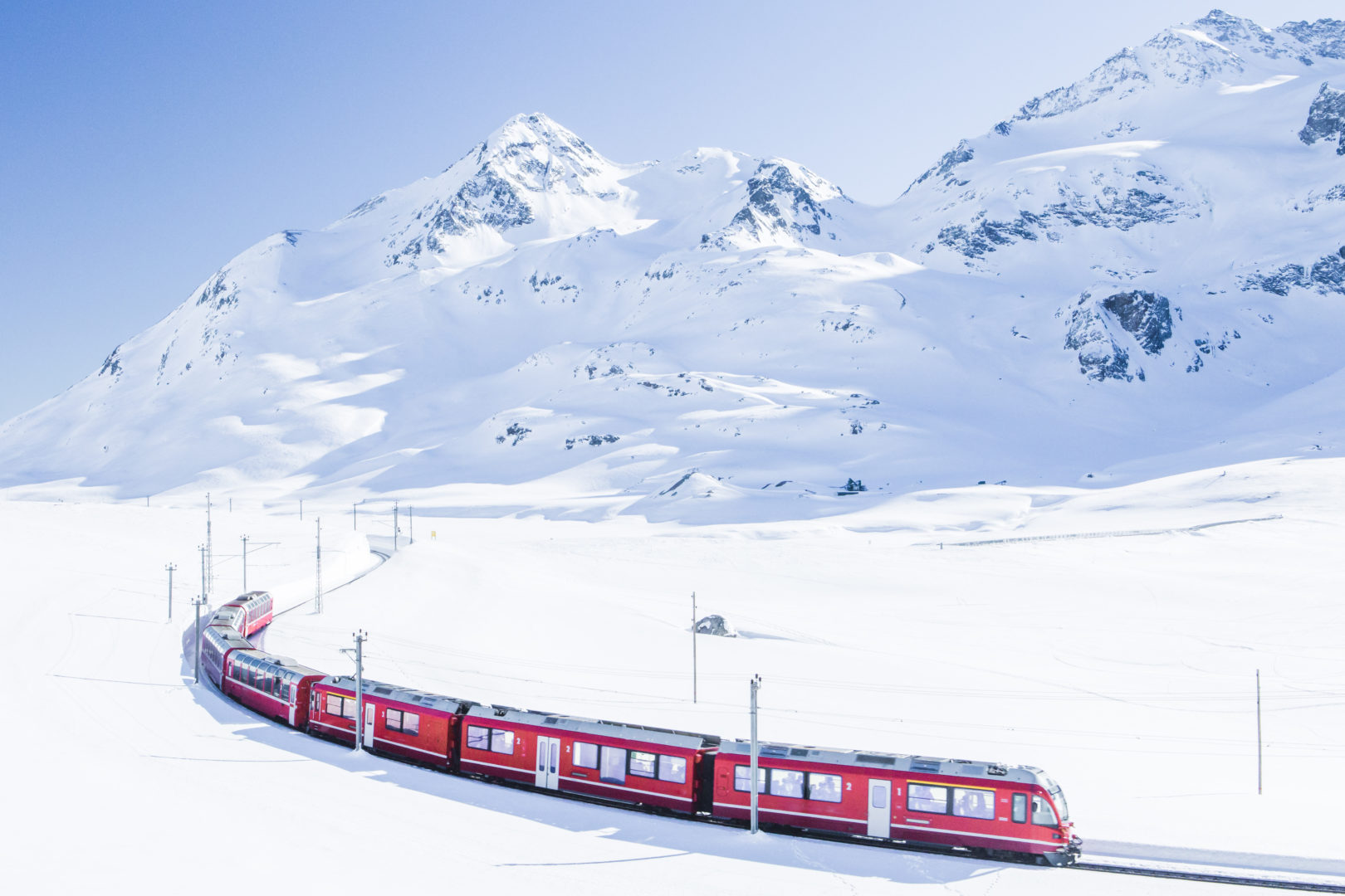 Bernina Express en hiver, Suisse