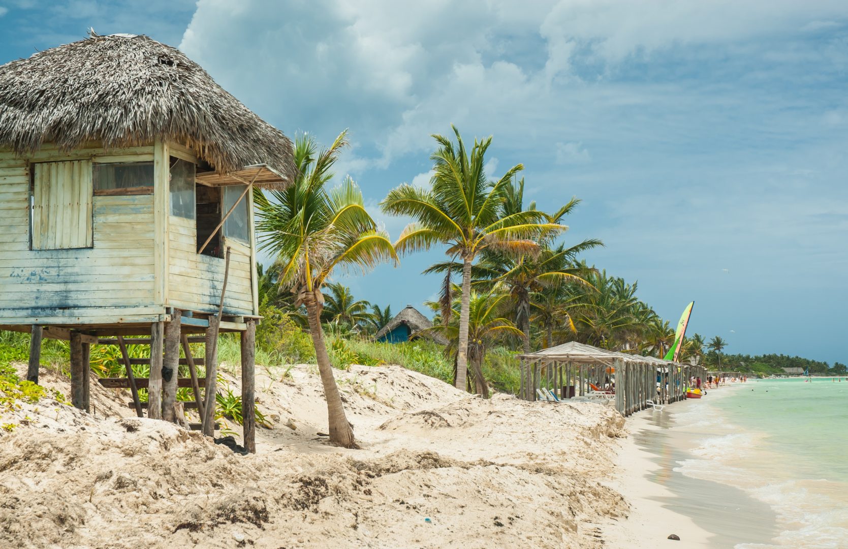 Plage et palmiers de Cayo Coco à Cuba