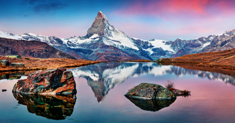 Randonnée Stellisee avec vue sur le Cervin