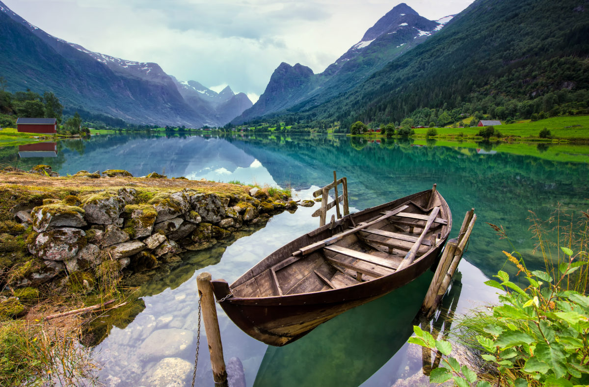 Lac Loen en Norvège de l'Ouest