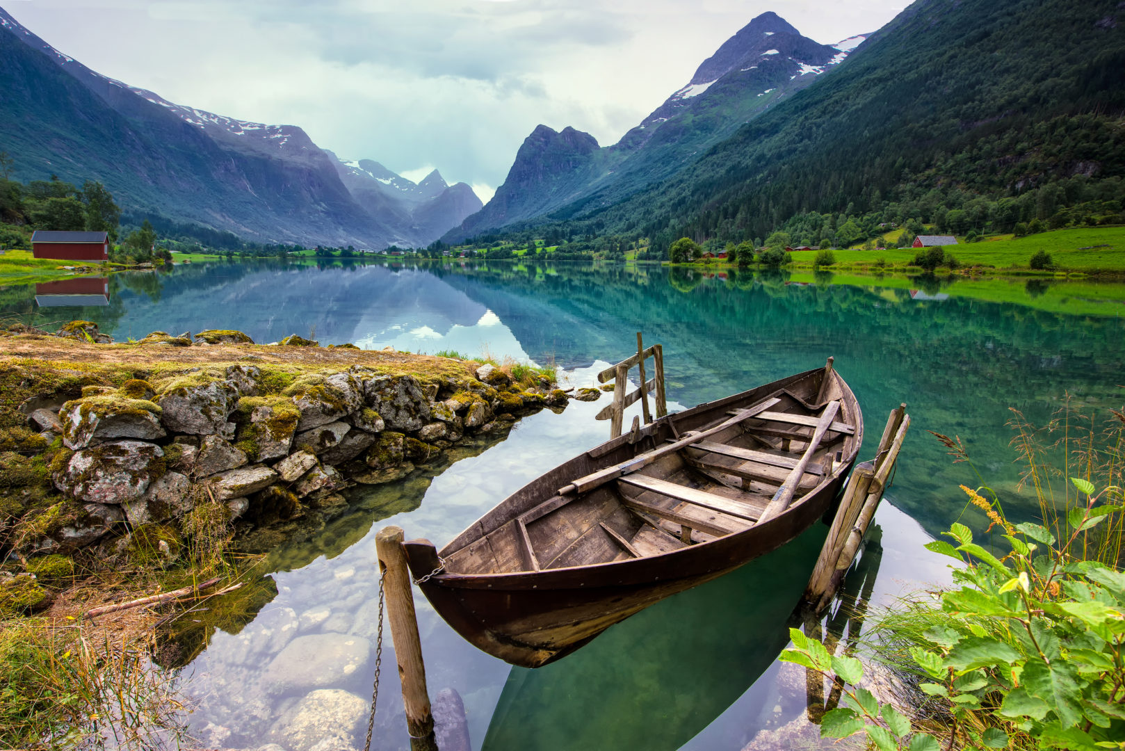 Lac Loen en Norvège de l'Ouest