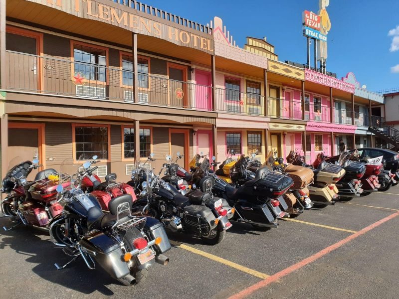 Ville mythique de la Route 66 à moto