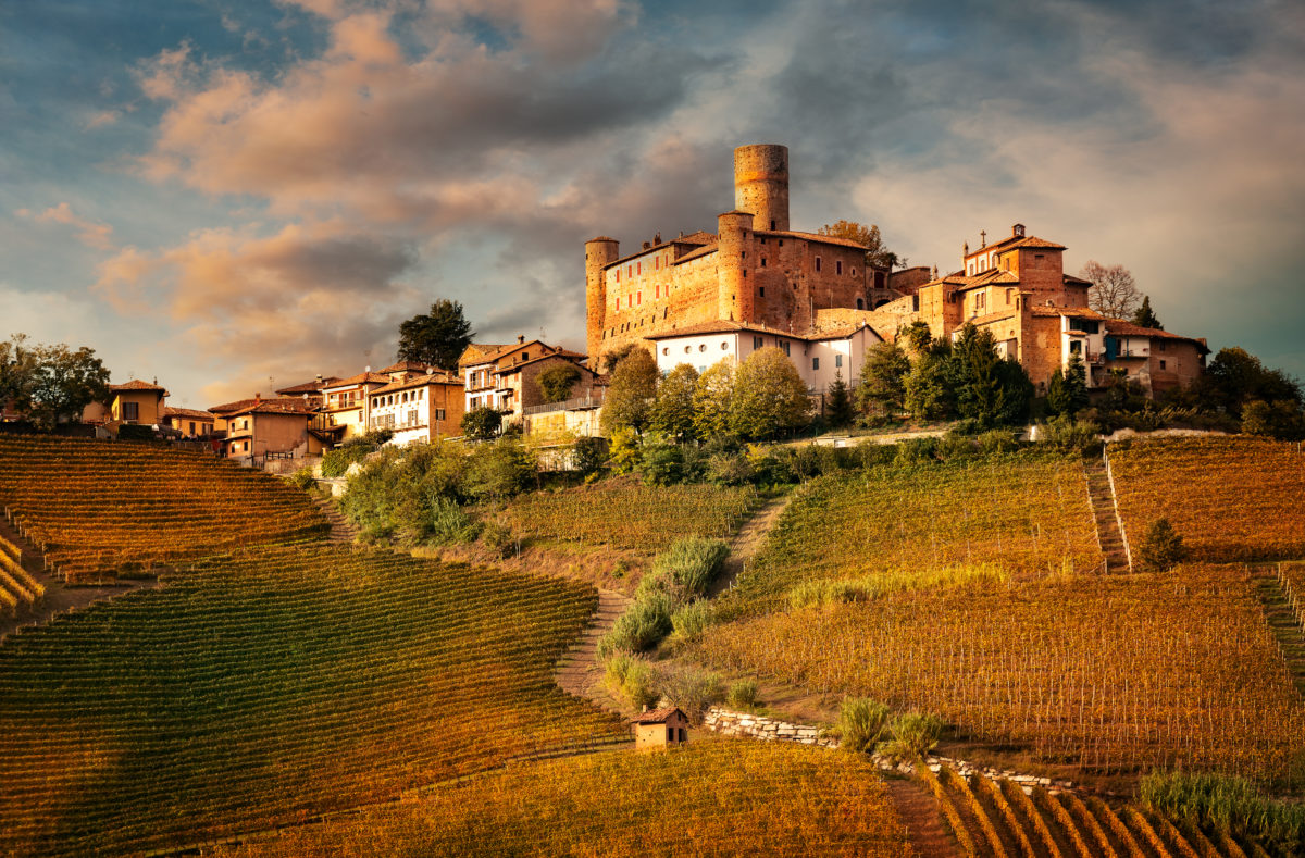 Castiglione Faletto, village de la région viticole de Barolo, Langhe, Piémont, Italie