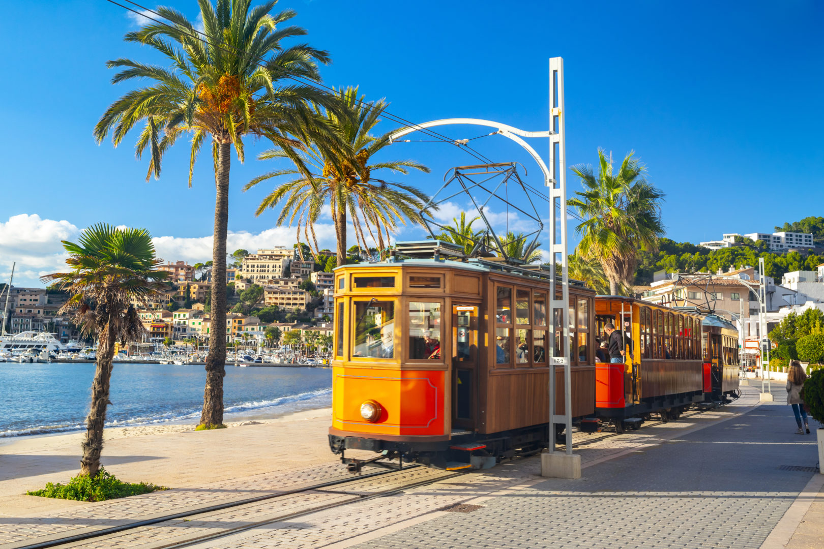 Tramway orange de Soller à Port de Soller, Majorque
