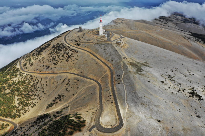 Station météorologique au sommet du Mont Ventoux, Sud de la France