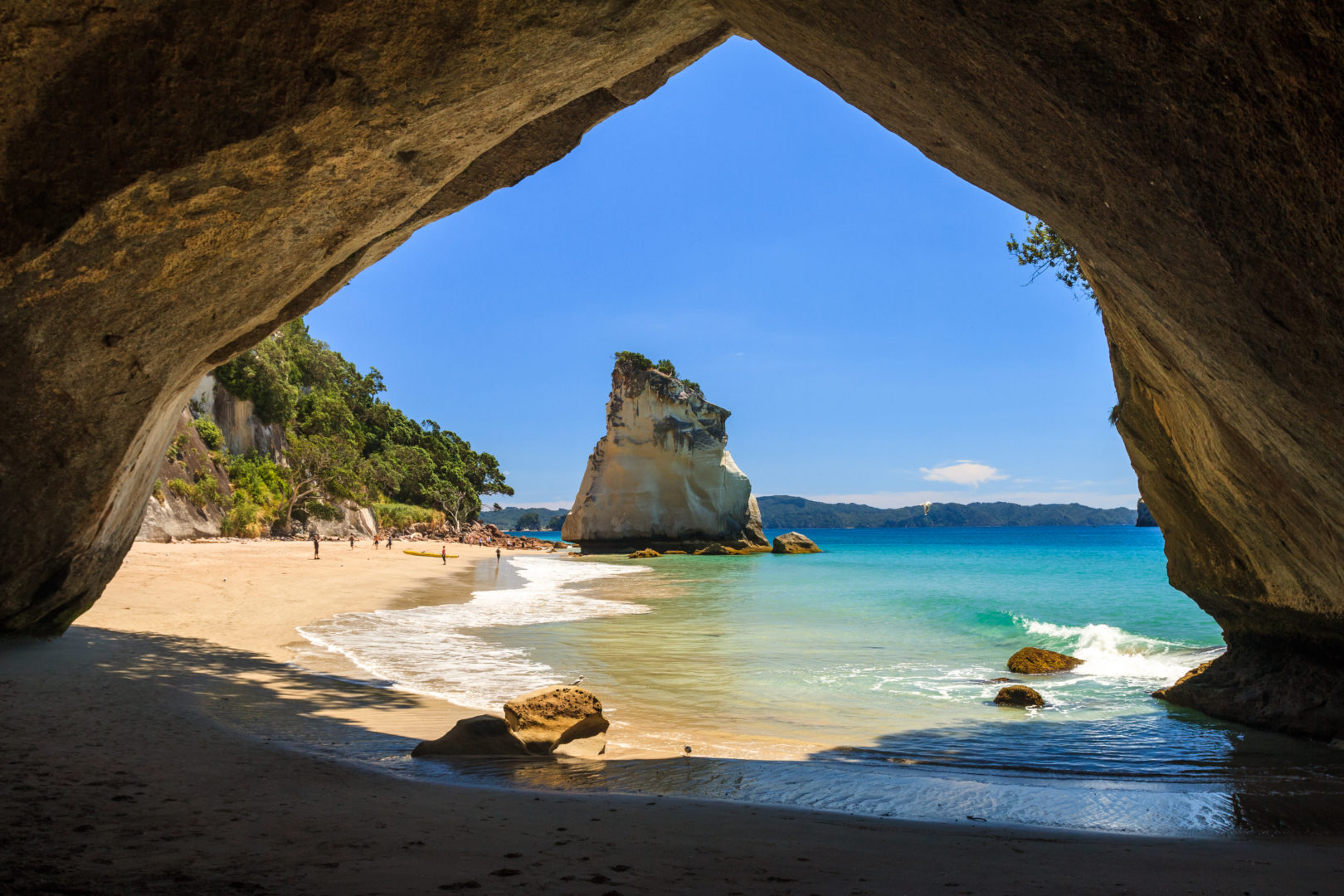 Cathedral Cove, péninsule de Coromandel, Île du Nord, Nouvelle-Zélande