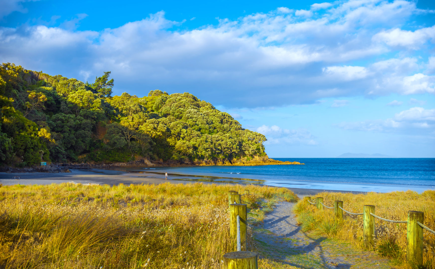 Plage de Waihi, péninsule de Coromandel, île Nord de la Nouvelle-Zélande