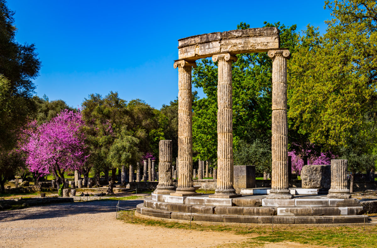 Ruines de l'antique Olympia en Grèce
