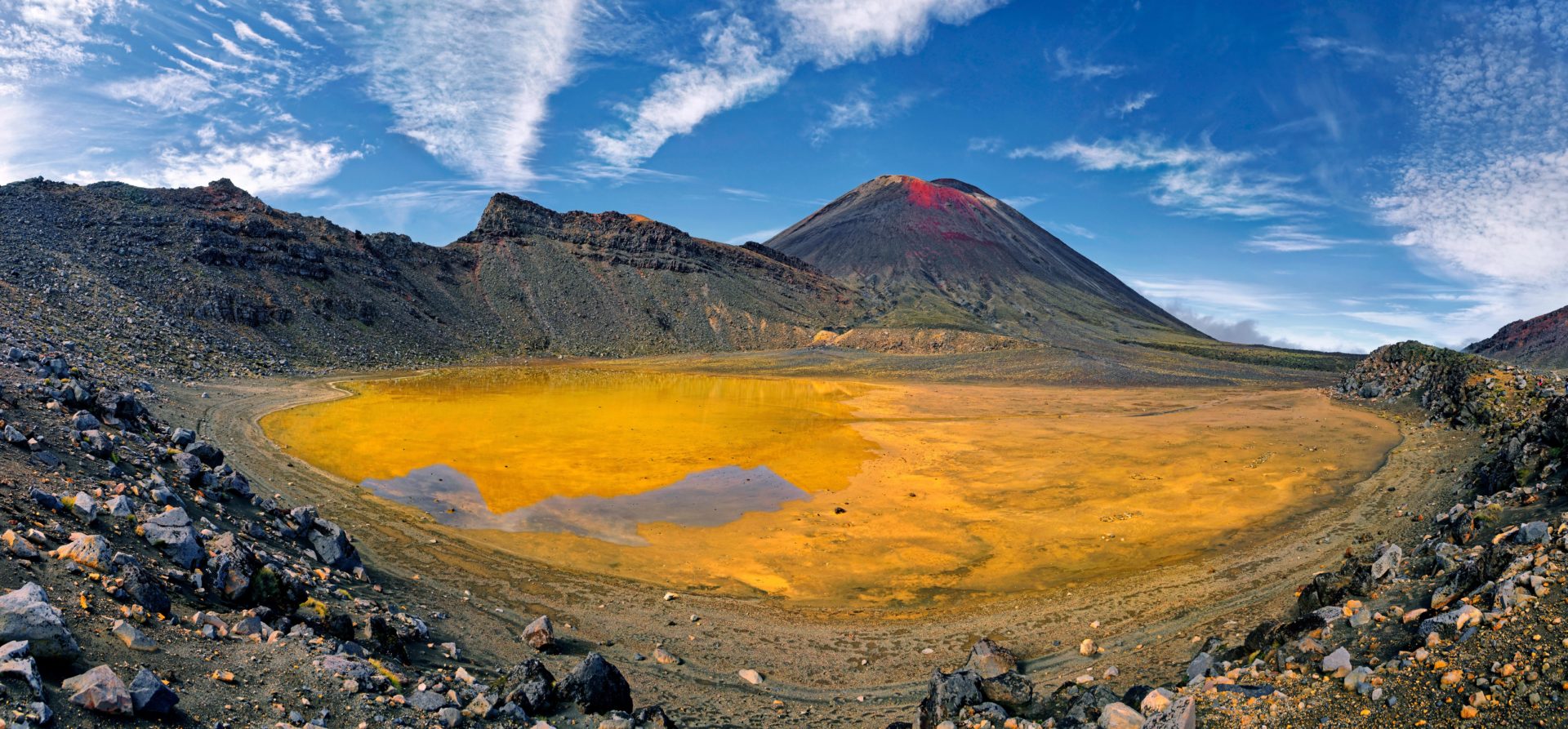 Volcan Mt Ngauruhoe, Tongariro, Manawatu-Wanganui, île du Nord, Nouvelle-Zélande