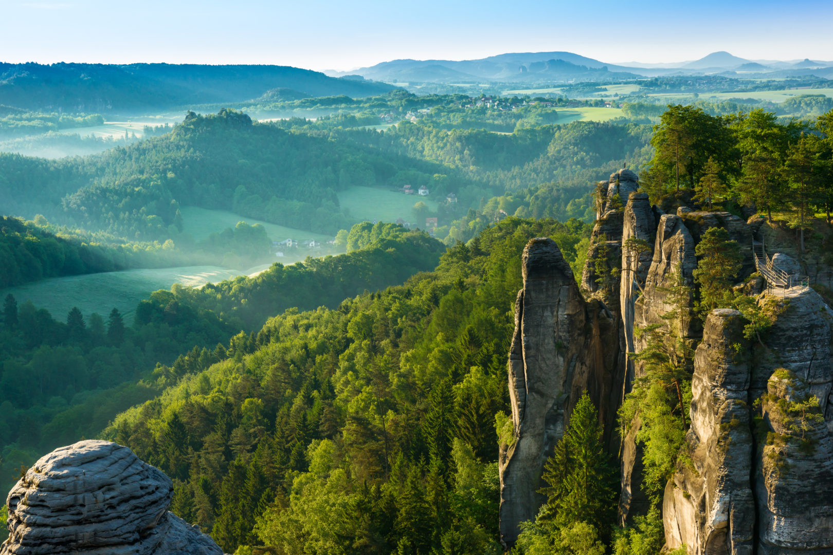 Visite du Parc national de la Suisse saxonne, Allemagne