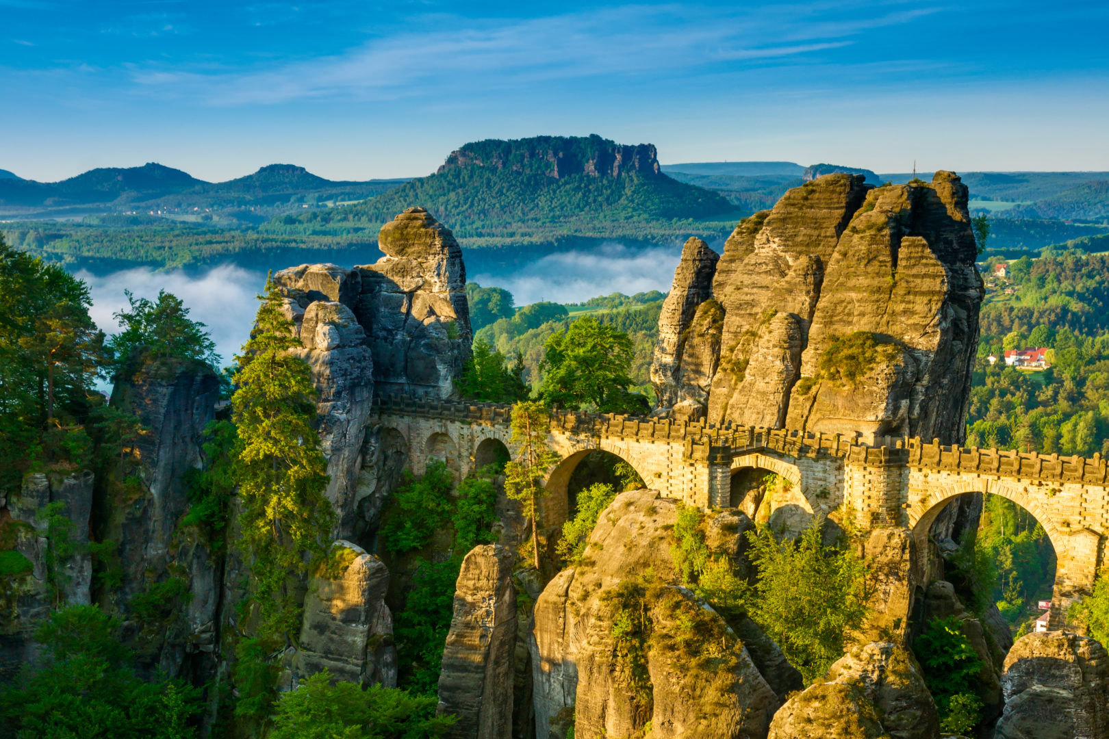 Pont Bastei en Suisse saxonne, Allemagne