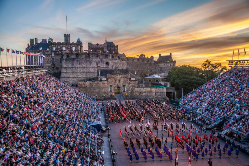 Royal Military tatoo d'Édimbourg en Ecosse