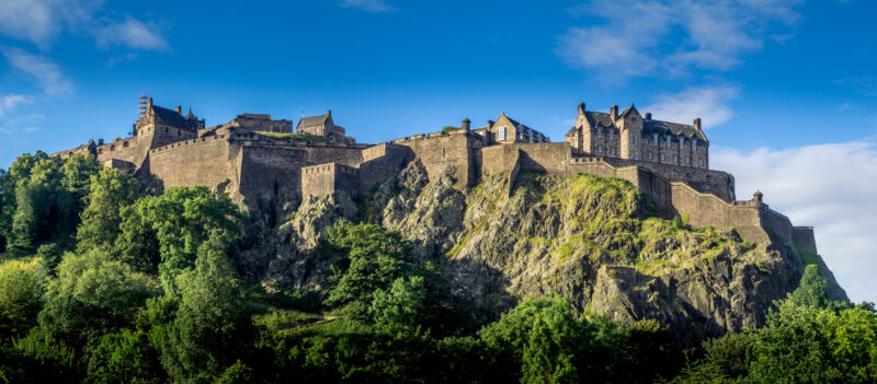 Château d'Édimbourg dans la capitale de l'Ecosse