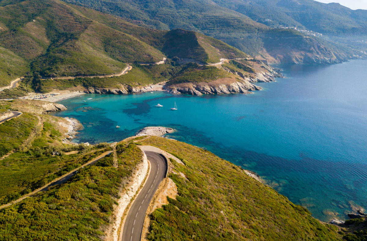 Péninsule du Cap Corse et ses routes sinueuses et criques, Corse