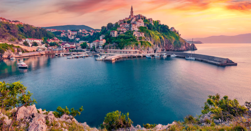 Vrbnik, île de Krk, archipel de la baie de Kvarner, Croatie
