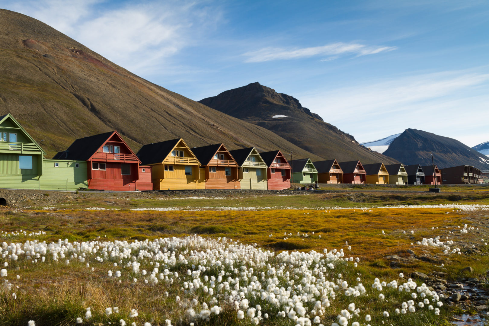 Longyearbyen au Spitzberg dans l'archipel du Svalbard, Norvège