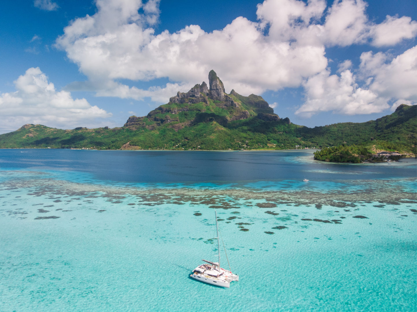 Lagon de Bora Bora en Polynésie