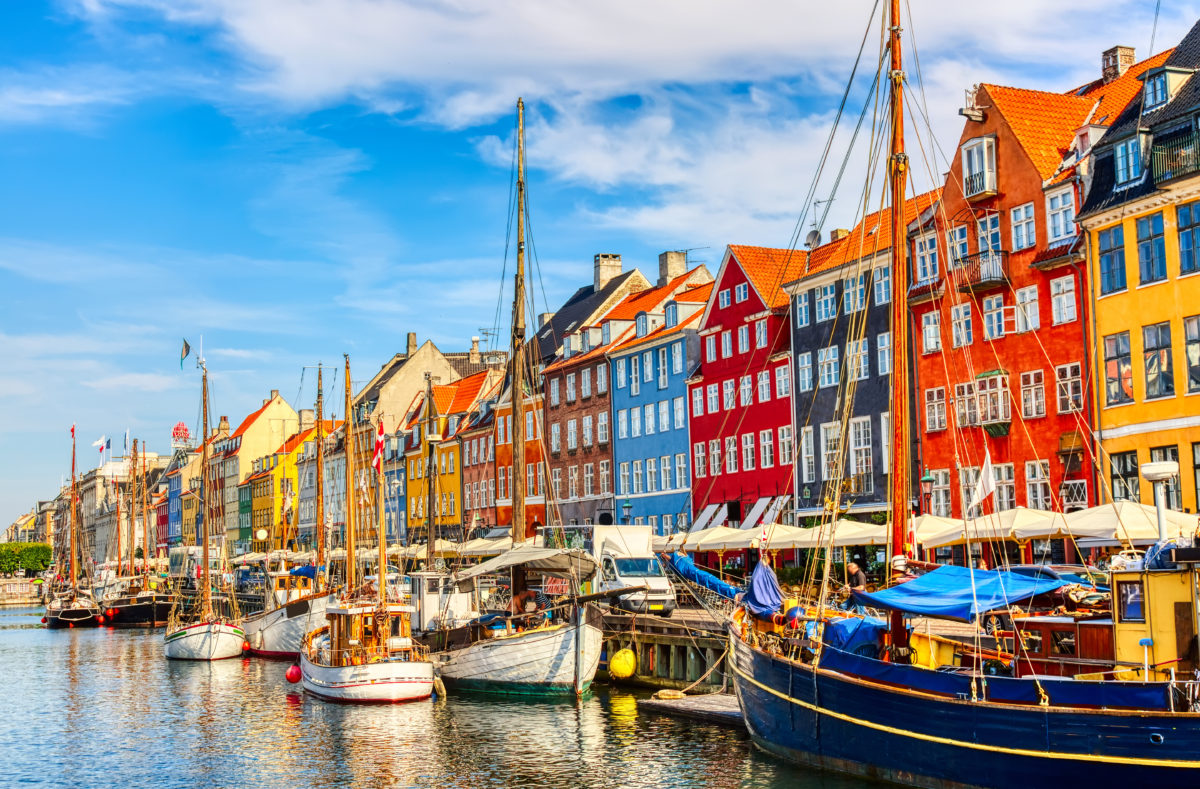 Vieux port de Nyhavn à Copenhague, Danemark